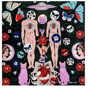 COPY - Bimba Y Lola Spanish Botanical Scarf Anthropologie